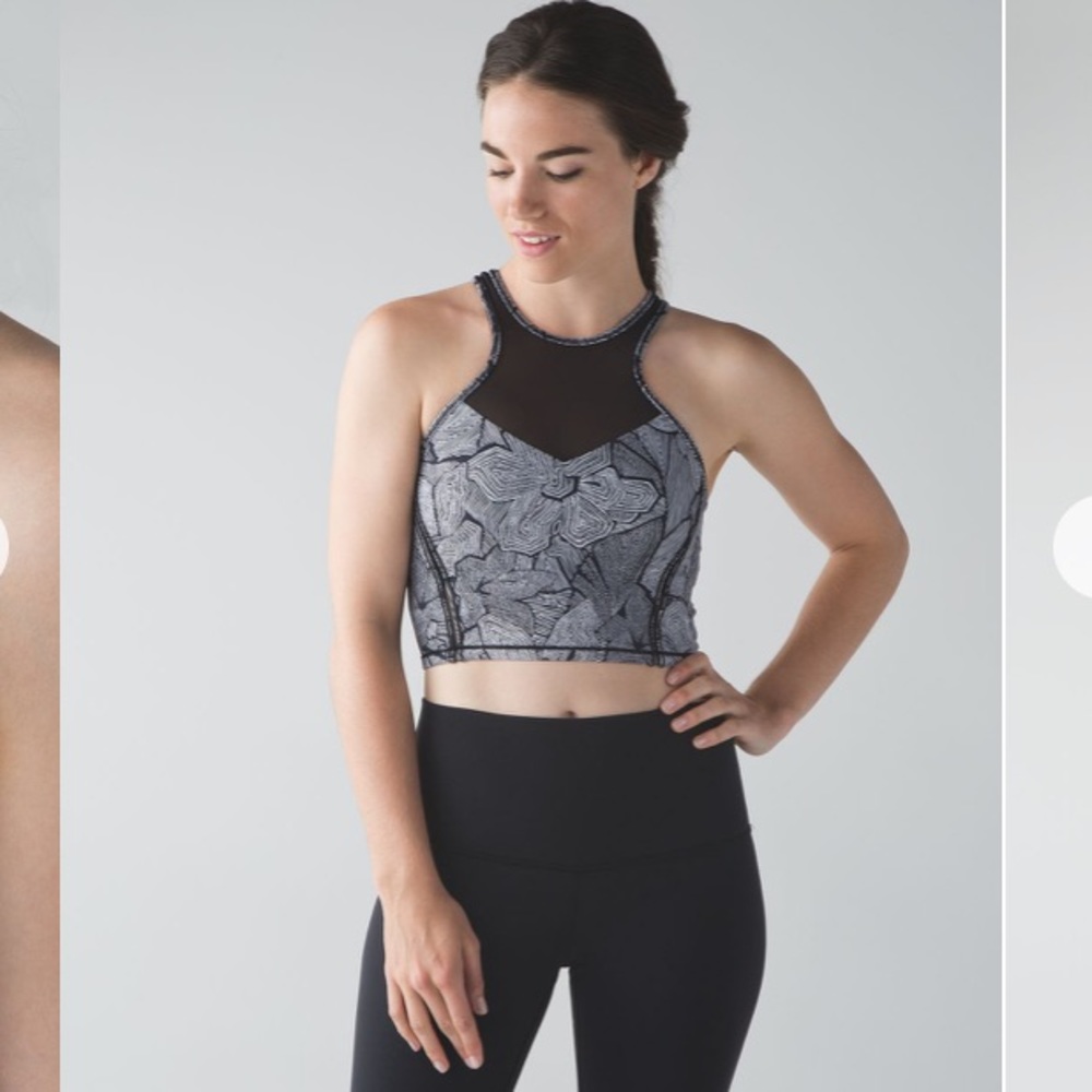 NWOT Lululemon Get It Om Bra In Mini Dottie Tribe